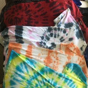 Tie dye shirts